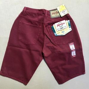 Vintage Jordin Jean Shorts Men's Size 30 Relax Fit NWT 90s Maroon Color